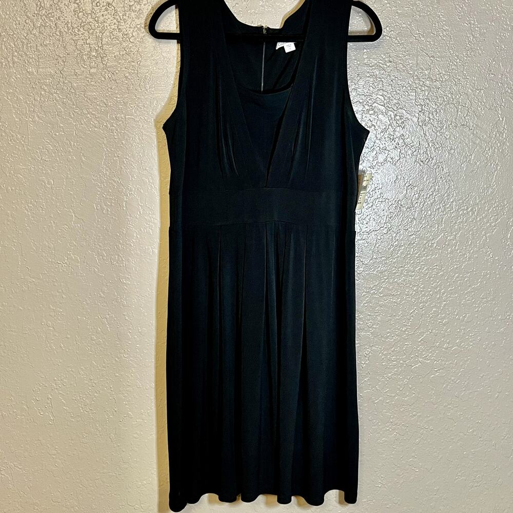 Coldwater Creek black dress 12 NWT